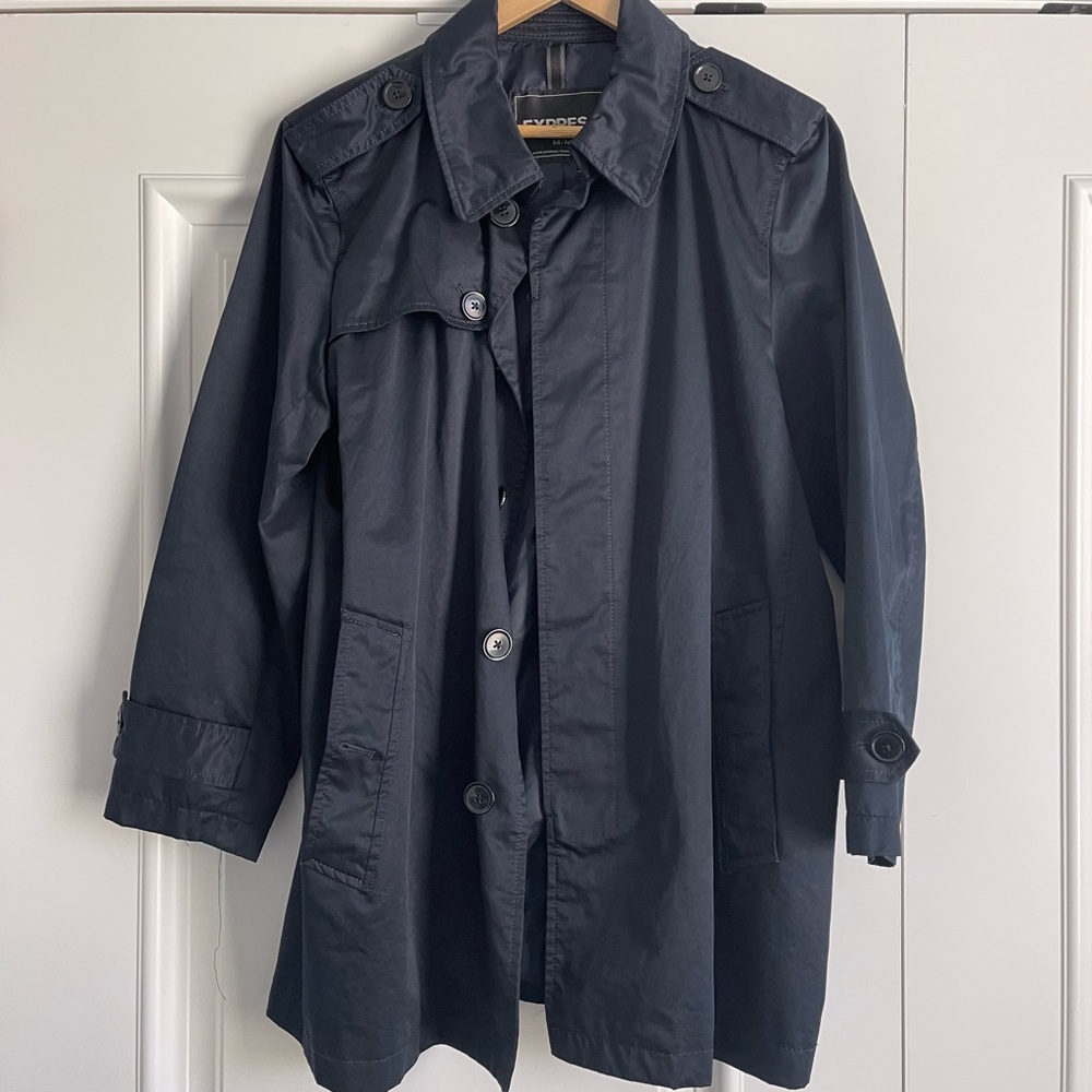 Express navy blue pea coat jacket- men’s - medium